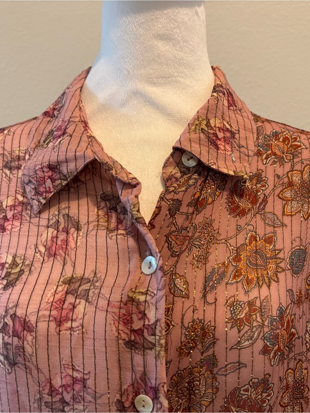 Soft Surroundings pretty blouse size large